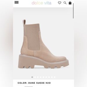 New Dolce Vita Nude Suede Boots